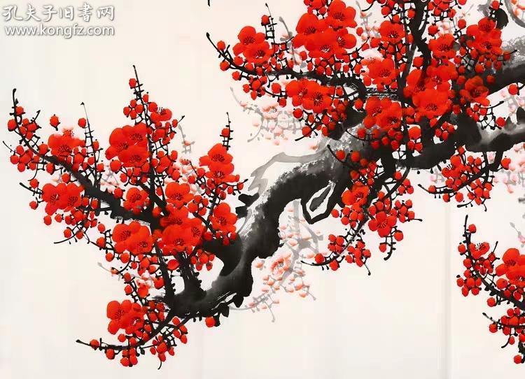 王成喜【作品名称】铁骨傲霜雪【规格尺寸】约68×136厘米宣纸 未装裱