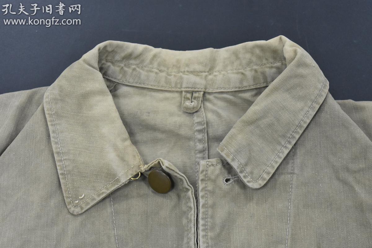 (丙0769)侵华史料《日军昭和十七年制九八式军服》二号上衣1件 帆布料