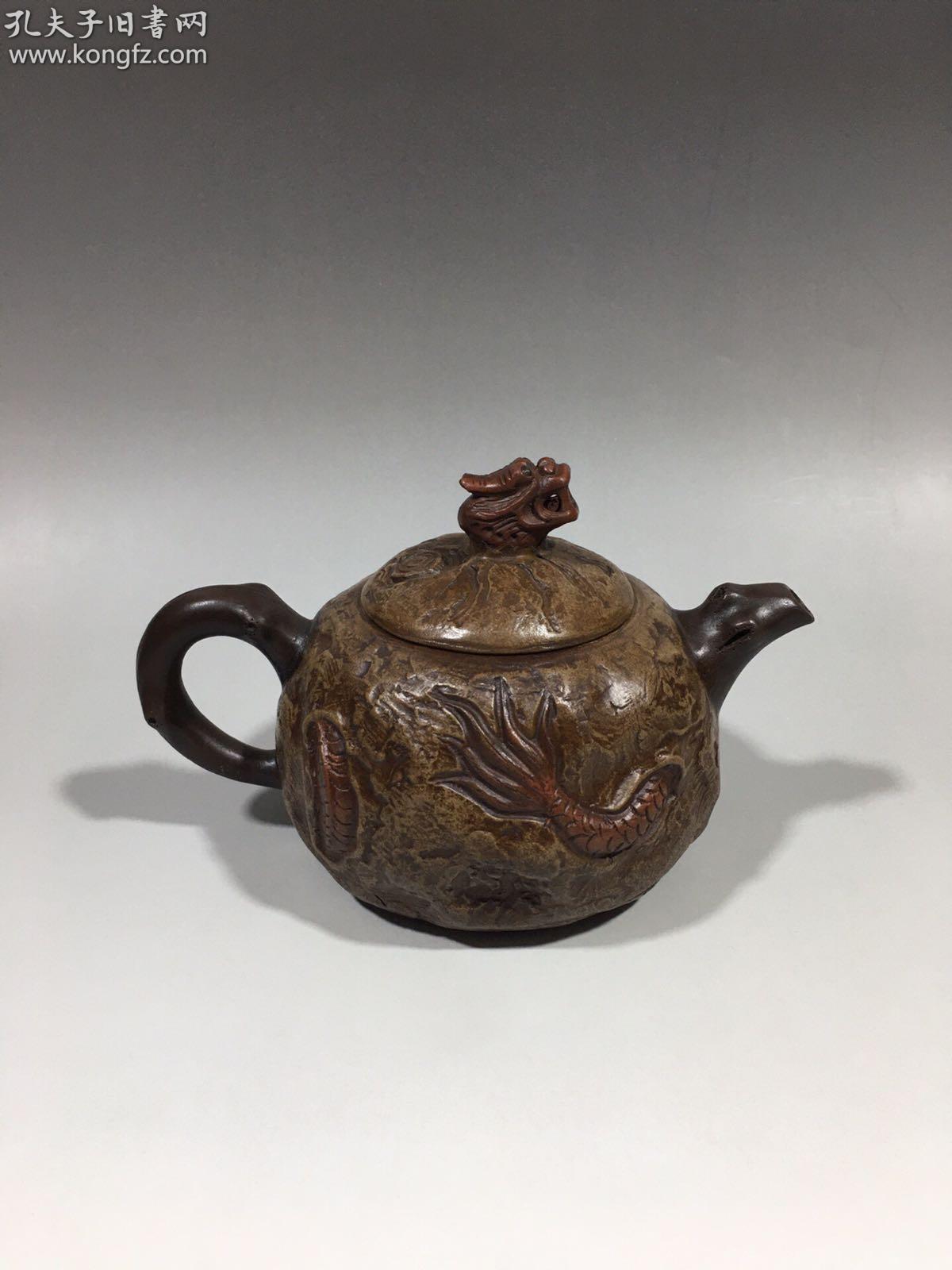 老茶壶紫砂壶龙头老大名家紫砂壶陈鸣远字鸣远号鹤峰又号石霞山人壶隐
