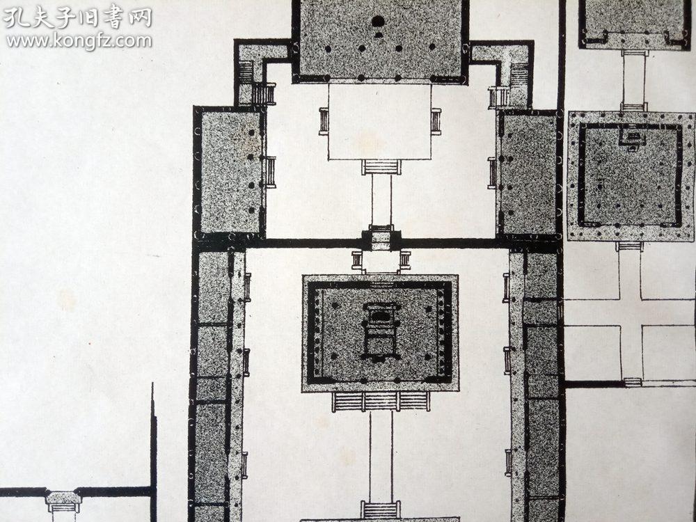 中国历史与宗教名胜:"京城八大寺"之一 -- 北京柏林寺的建筑总体平面