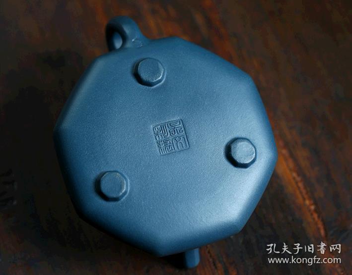 吴文彩八方石瓢茶壶宜兴原矿天青泥紫砂壶 200cc 7孔出水