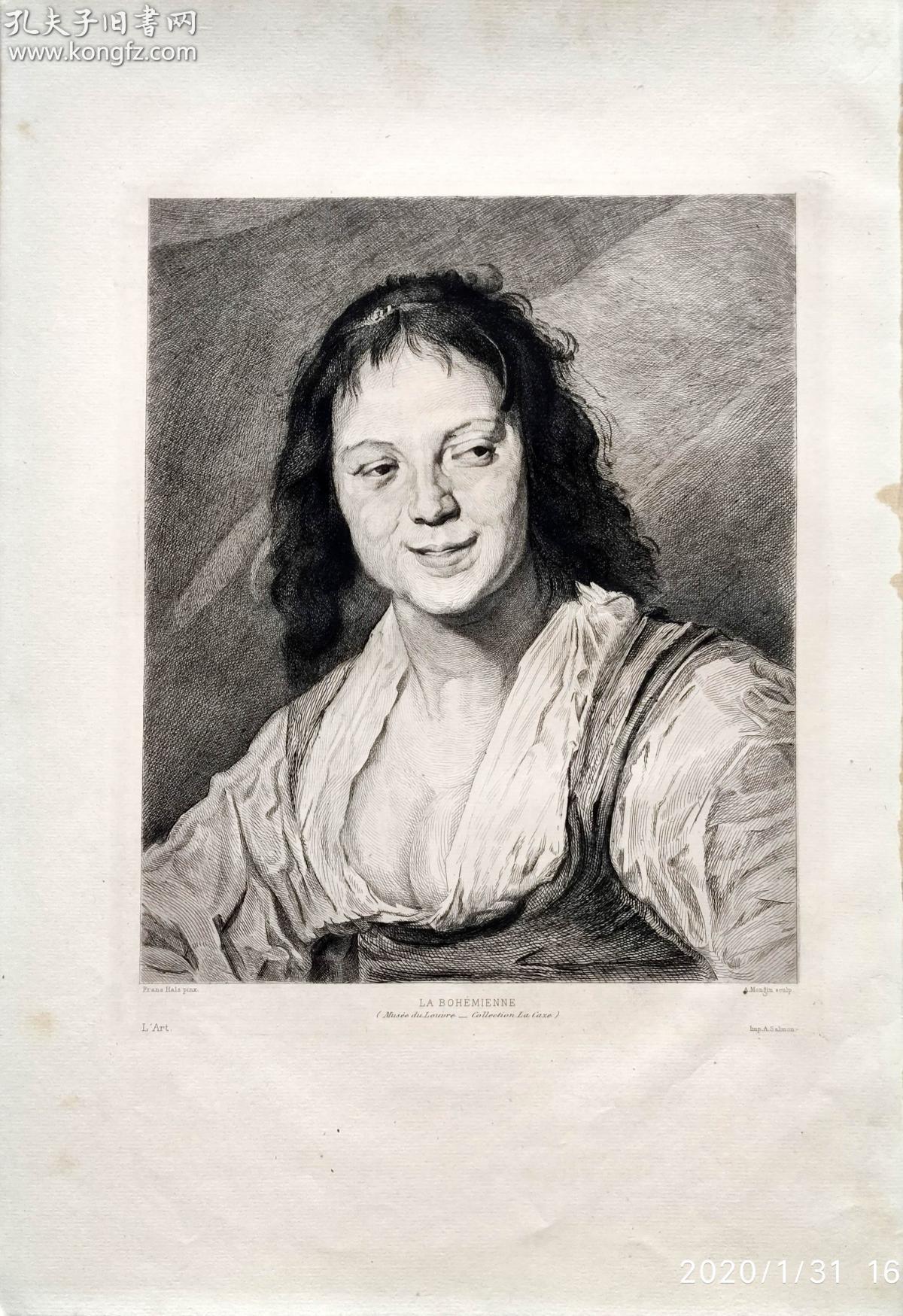 《吉普赛女郎 荷兰画派的奠基人"弗朗斯 哈尔斯 frans hals(1581
