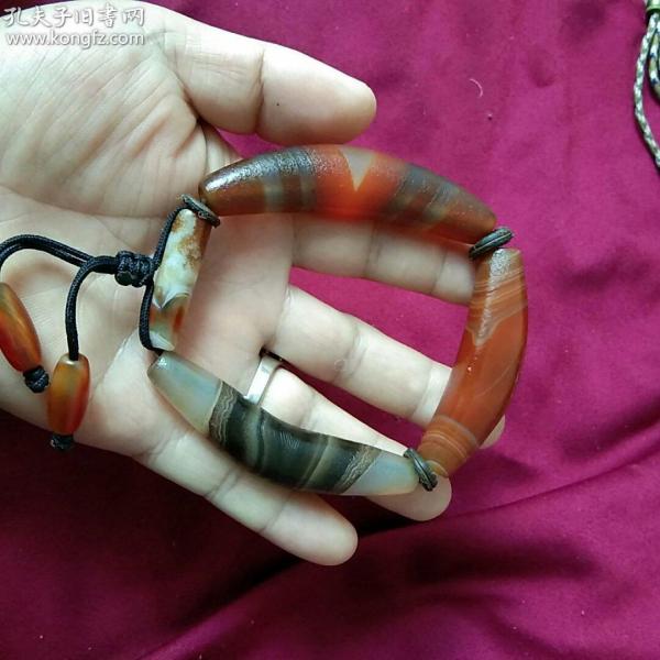 玛瑙 牛角天珠