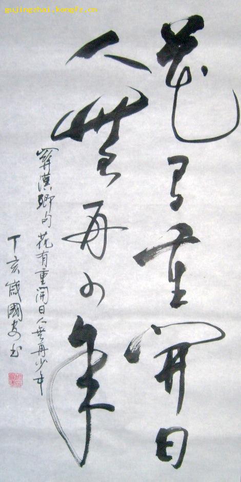 《花有重开日 人无再少年》书法---草书