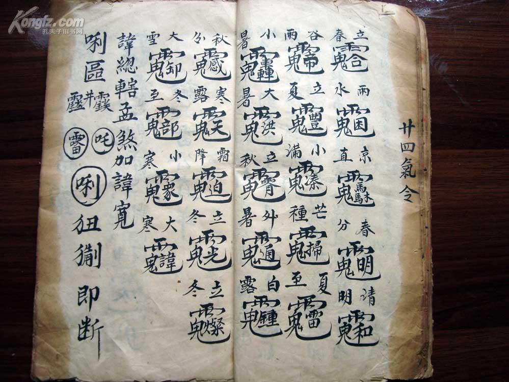 男女阴阳相交,相欢之清代奇符咒法术钞本《药王咒,和合咒》