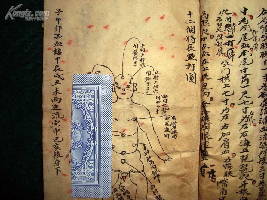 武术点打秘笈 江西丰城"五百钱"代写绘稿本《秘传插点拿手》(复印件)