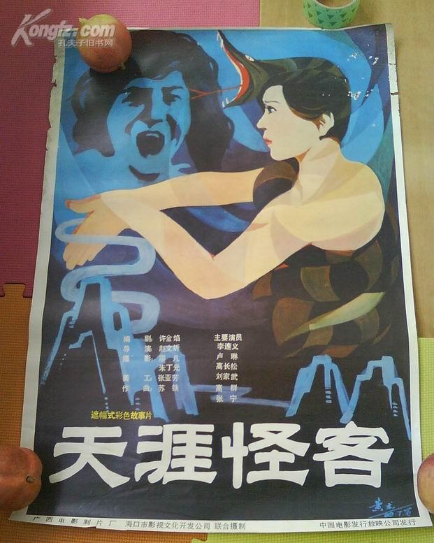 八九十年代2开电影海报《天涯怪客》