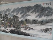 西安中国画院 副院长      王建树  山水画 135X69厘