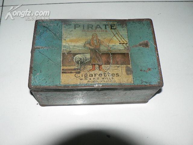 民国pirate(海盗牌香烟 大铁盒少见