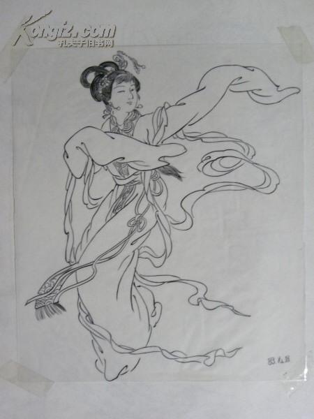 商标画稿-七仙女(1983年)