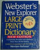 Webster\s New Explorer Large Print Dictionary 大字本/精装本