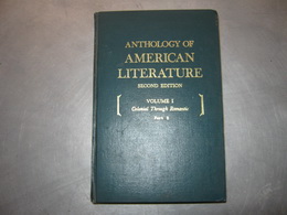 ANTHOLOGY OF AMERICAN LITERATURE SECOND EDITION VOLUME (1,2) realism to the present  part 2--豪華精裝本2本合售
