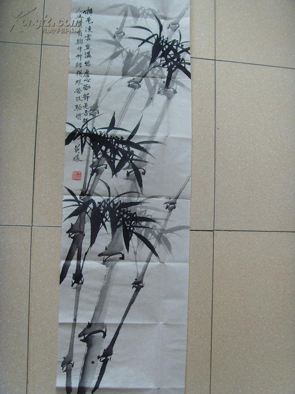王英振:画:梅兰竹菊四幅屏之竹/国家人事部一级艺术委员,中国文联书画
