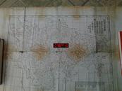 光緒年制地圖【四川省】木刻版白宣紙地圖46*68厘米 手繪彩色（孤品）