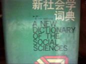 新社会学词典（精装本）一版一印 馆藏