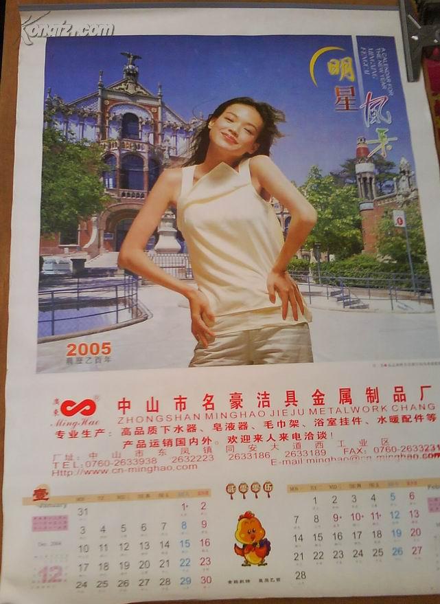 2005年明星风采美女挂历