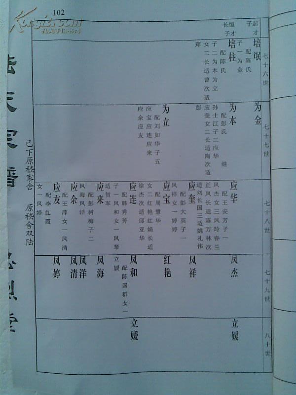 陆氏宗谱忠烈堂盐城支卷二双折页16开100张2005年版售原谱
