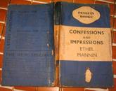 PENGUIN BOOKS:CONFESSIONS AND IMPRESSIONS    口供和印象  [1937年企鹅出版社]