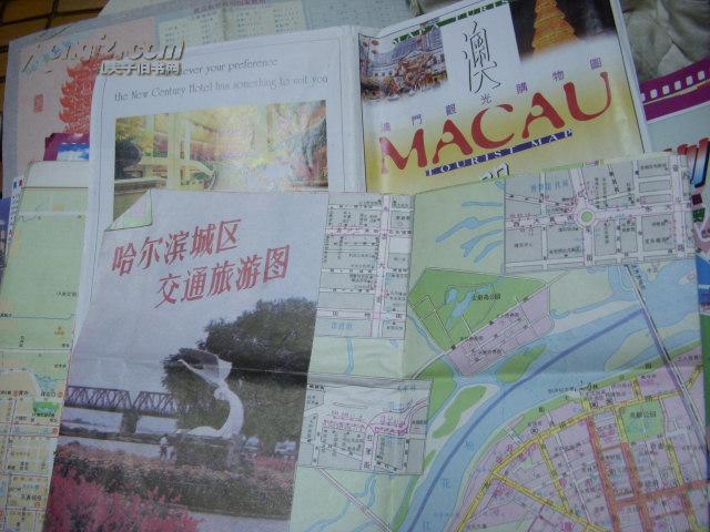 哈尔滨城区交通旅游图