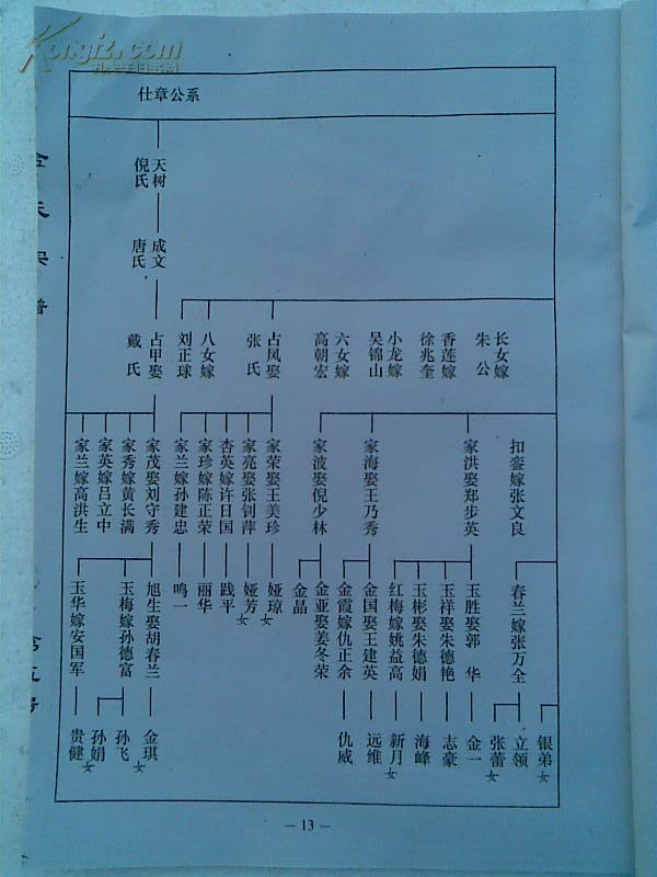 金氏宗谱[鸿文堂]盐城五房支 16开 47页 2007年10月修 复印本