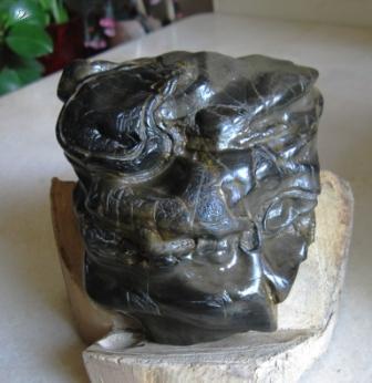 天然奇石观赏石造型石案头石卷纹石摆件礼品收藏品:战神