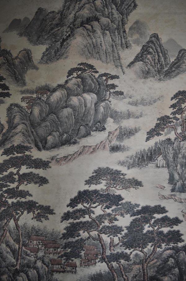 清代【王素】山水大中堂 真迹