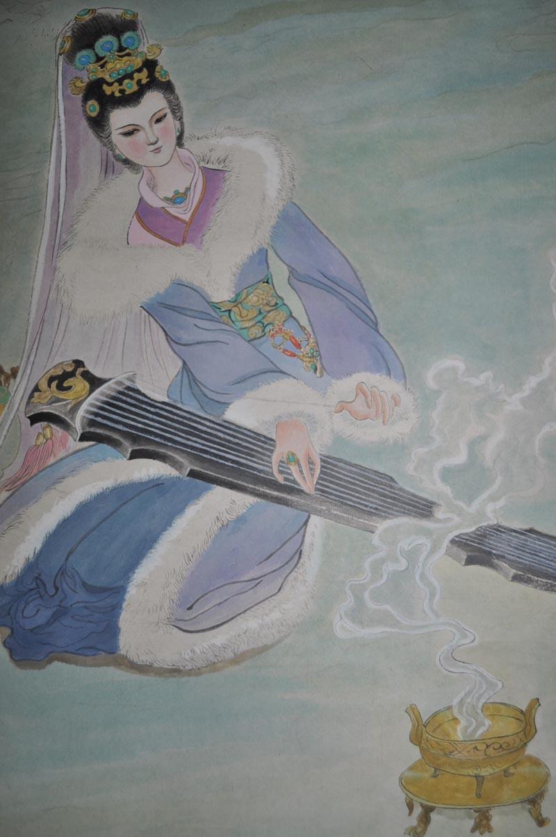 中国禅画研究院名誉院长【王仲清】昭君图 真迹