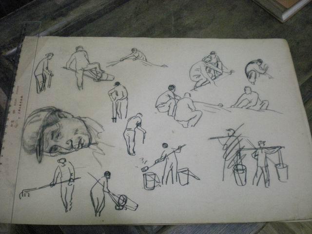 老速写劳动人民劳动场景2张