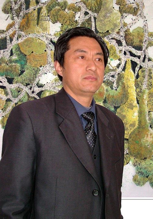 著名画家张训四尺花鸟国画