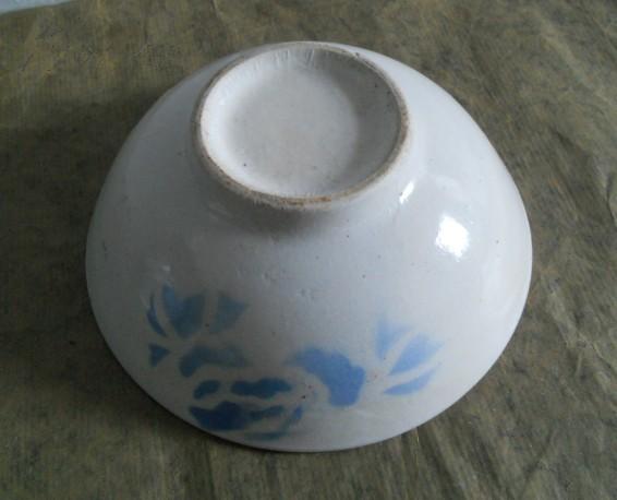 老瓷碗蓝花