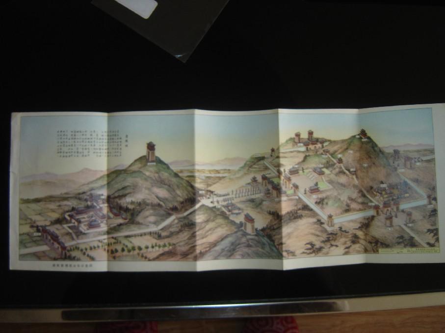 唐乾陵建筑分布示意图