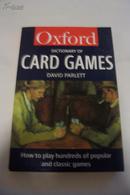哈佛扑克牌玩法辞典 oxford dictionary of card games  