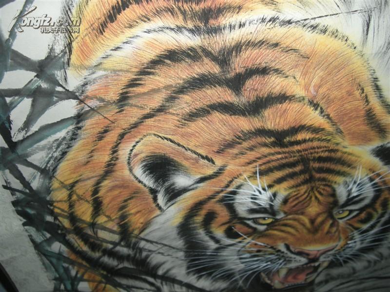 著名河北画家《王小六老虎》长1米2宽80公分