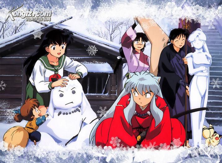 卡通动画片《犬夜叉》主角:山口胜平,辻谷耕史,绪方贤一