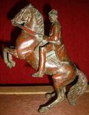 19世纪末/20世纪初 欧洲铜塑 骑马拿破仑像 非常漂亮