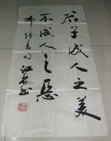 王江林书法 君子