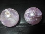 紫水晶老珠子、招财辟邪、微有磕碰、直径3cm、值得收藏。