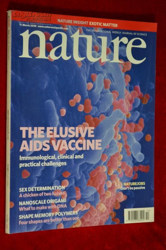 自然杂志期刊 nature 464 133-316 2010/03/11 no.7286 实体书