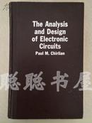THE ANALYSIS AND DESIGN OF ELECTRONIC CIRCUITS   精装  外文原版  私藏