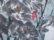 中央美术学院教授苏百钧花卉一幅，尺寸68*68cm   保真