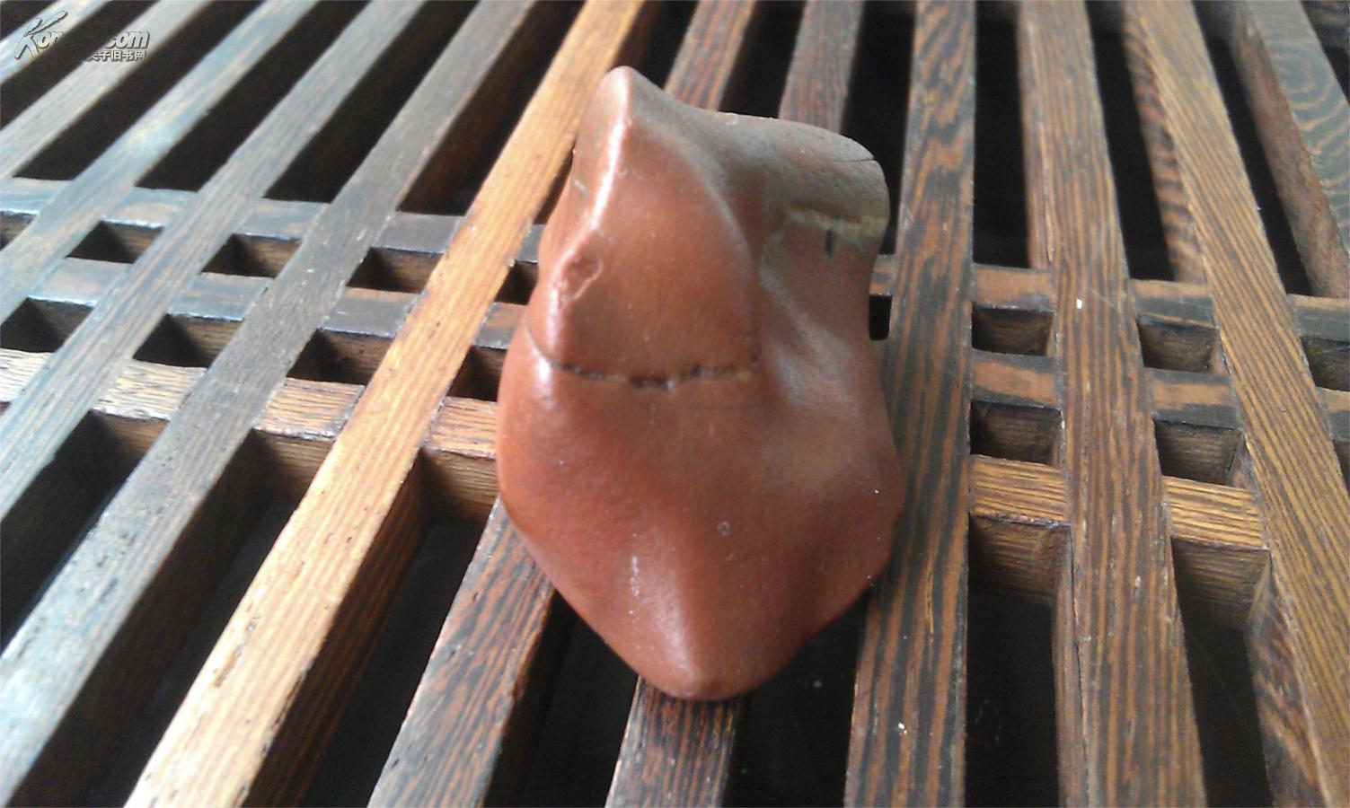 阿拉善玛瑙原石猪肝石摆件把件重422克