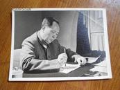 文革老照片6 毛主席 毛主席正在书写 硬质非一般照片