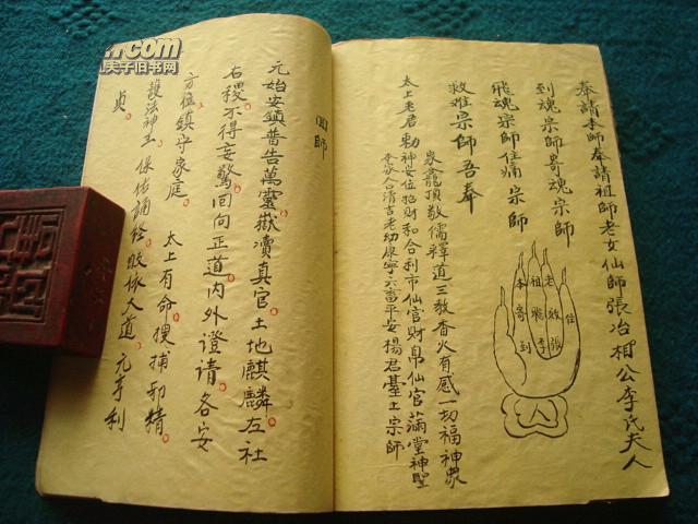 民国时期符书写本祖师符掌诀