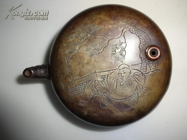 【【【典藏】】】——竹岩刻荣宝斋款 铜砚滴(质地细腻·文气厚重