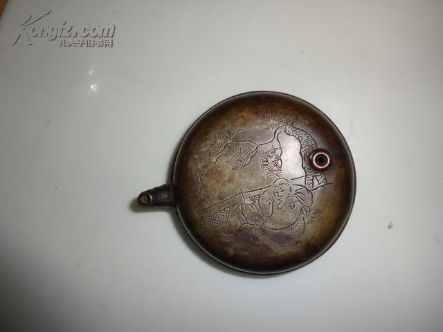 【【【典藏】】】——竹岩刻荣宝斋款 铜砚滴(质地细腻·文气厚重