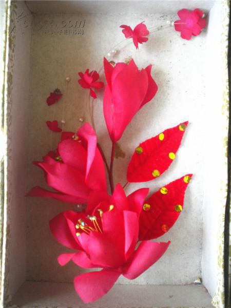 老北京的记忆~~~~~~~~手工绢花(7,80年代新娘头花)