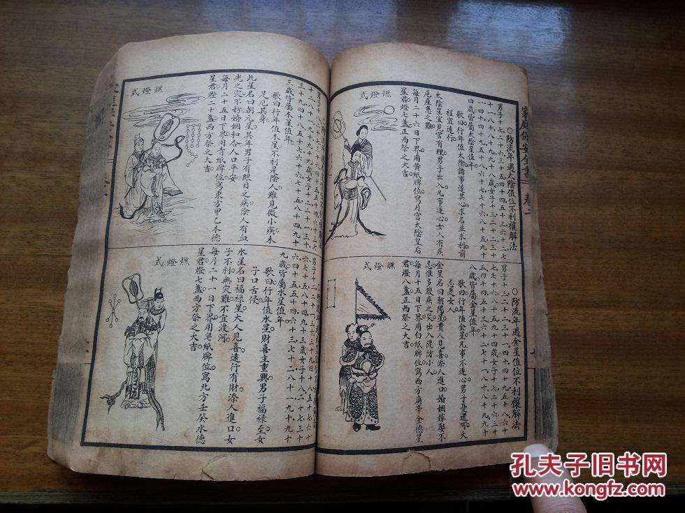 线装一册全(张三丰真人秘书存世罕见本)大量风水符咒图,相学,阴阳宅