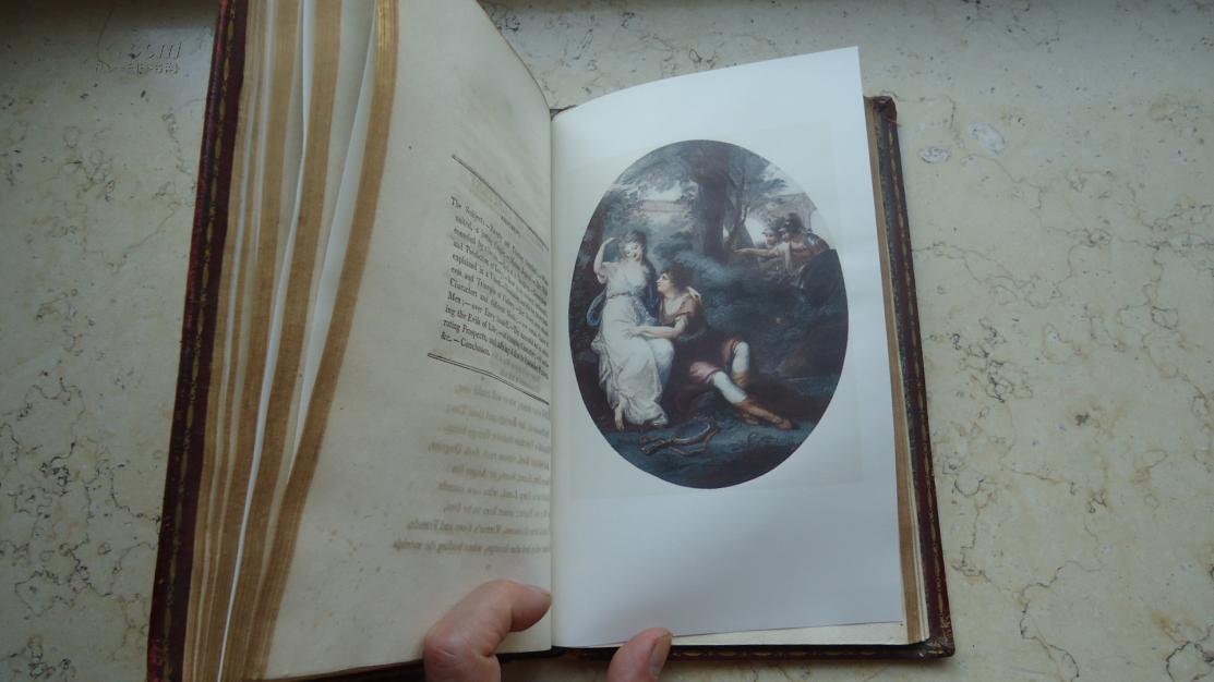 1808年george crabbe- poems 《乔治克雷布诗集》珍贵全摩洛哥横纹小