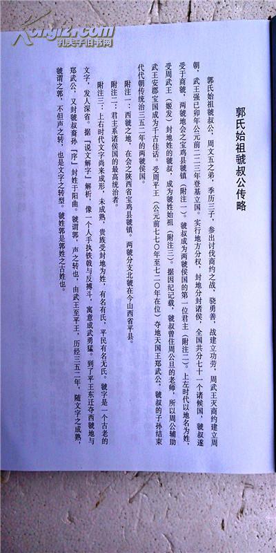 家谱----郭氏族谱【汾阳堂】仲一公池岭支 16开 334页 2007年版 复印
