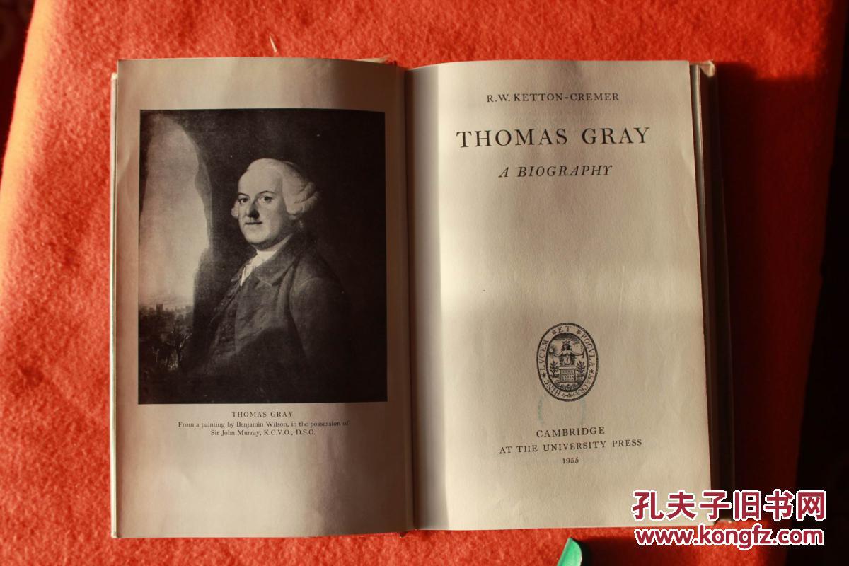墓园挽歌的作者 托马斯·格雷传 剑桥插图版 精装 书